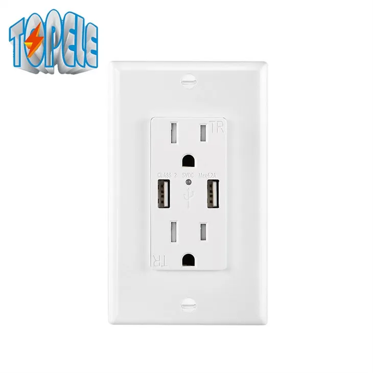 Smart высокая скорость USB зарядное устройство 15A Тампер устойчивый выход в помещении использования