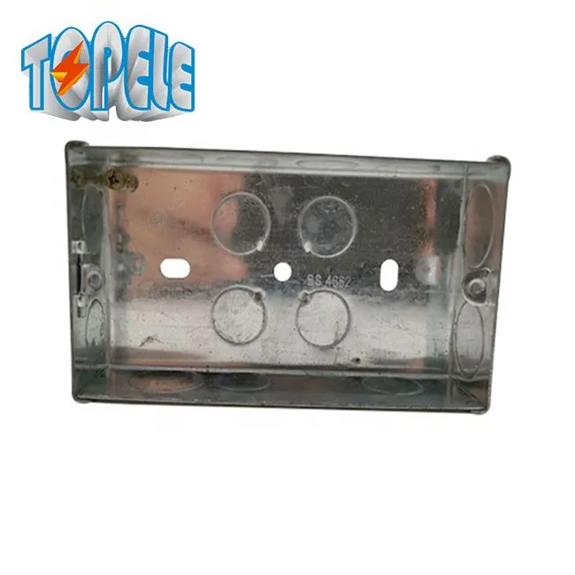 Стальная электрическая коробка с двумя бандами